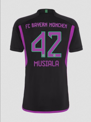 Bayern Munich Away Soccer Jersey 23-24 Musiala #42