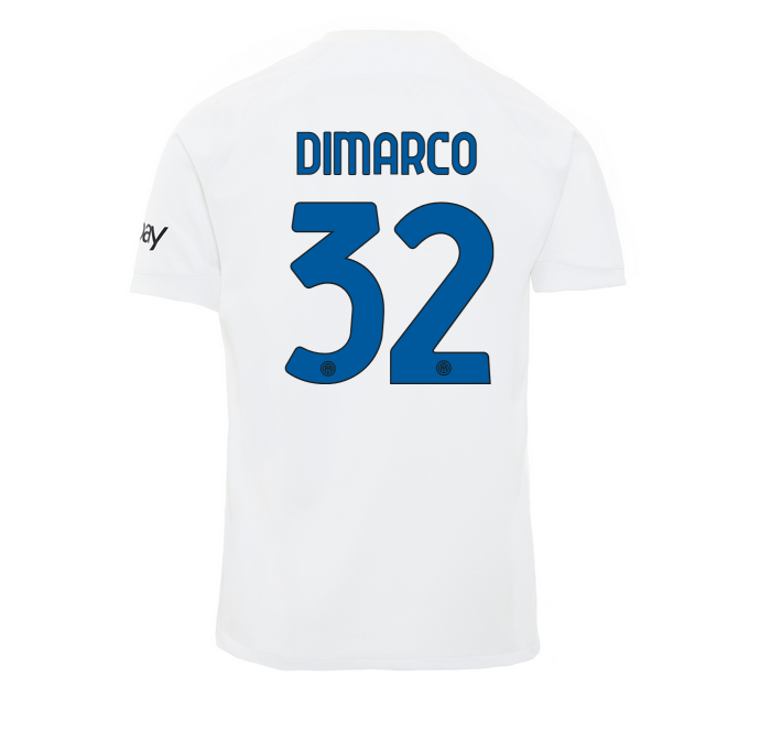 Inter Milan Away Soccer Jersey 23-24 Dimarco #32