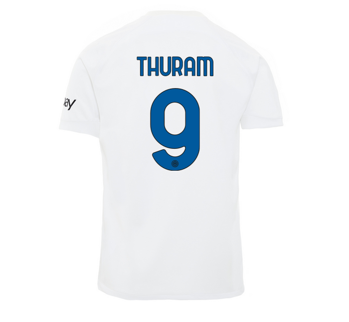 Inter Milan Away Soccer Jersey 23-24 Thuram #9