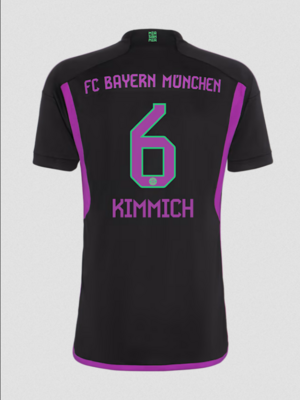 Bayern Munich Away Soccer Jersey 23-24 Kimmich #6