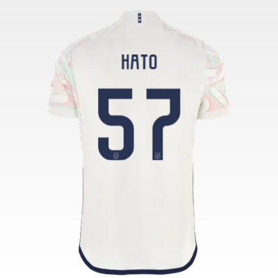 HATO #57 Ajax Away 23/24 White Soccer Jersey