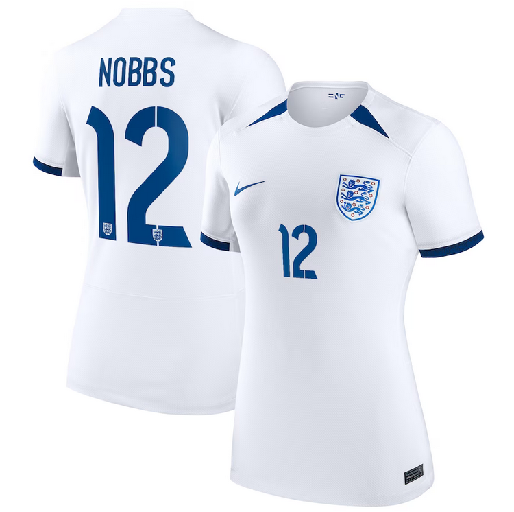 England Lionesses Womens World Cup Home Soccer Jersey 2023 - Jordan Nobbs