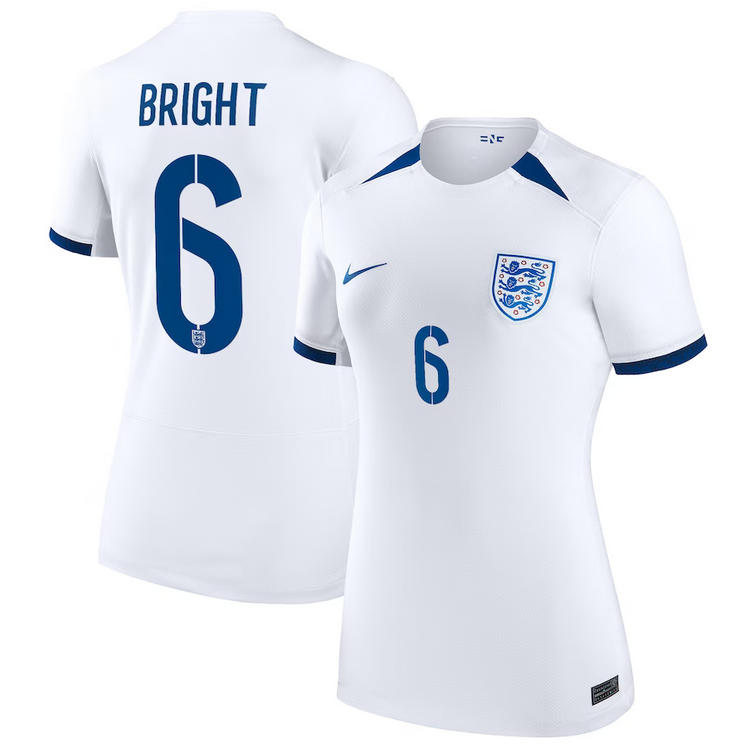 England Lionesses Womens World Cup Home Soccer Jersey 2023 - Millie Bright