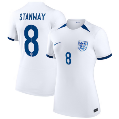 England Lionesses Womens World Cup Home Soccer Jersey 2023 - Georgia Stanway