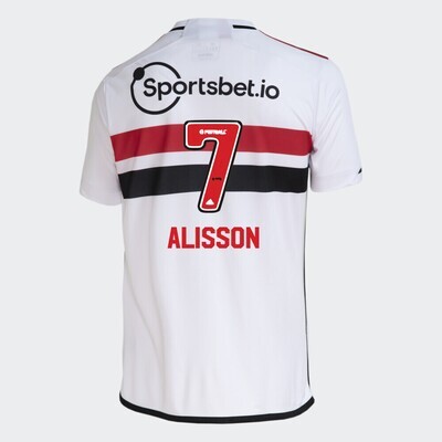 Sao Paulo FC Home Soccer Jersey 23-24 Alisson #7