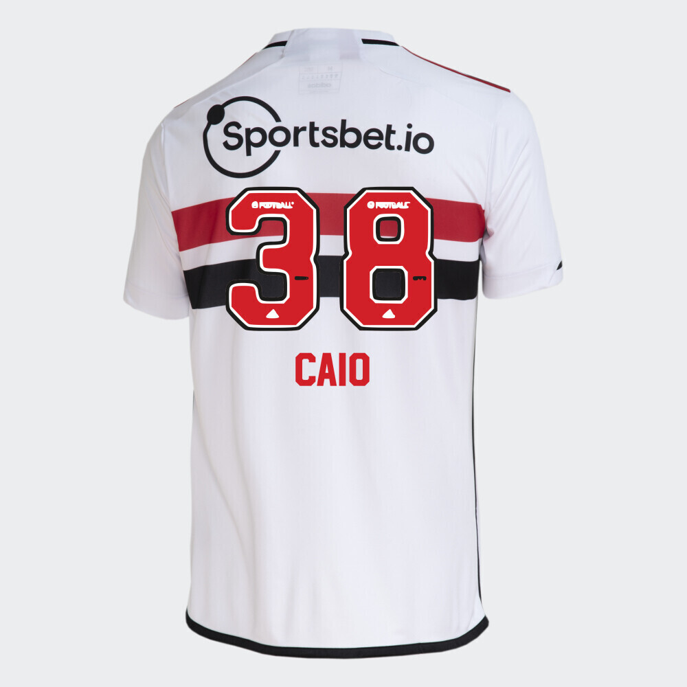 Sao Paulo FC Home Soccer Jersey 23-24 Caio #38