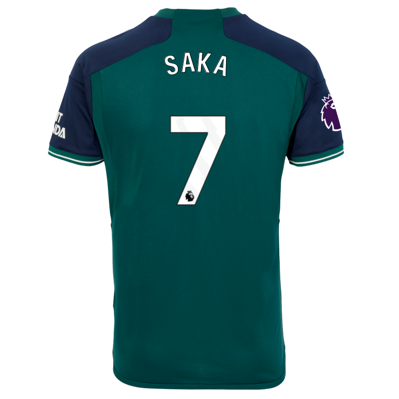 Arsenal Third Soccer Jersey Shirt 23-24 Bukayo Saka #7