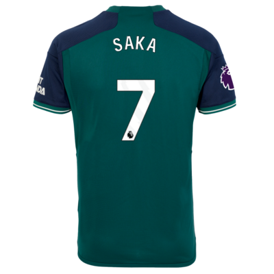 Arsenal Third Soccer Jersey Shirt 23-24 Bukayo Saka #7