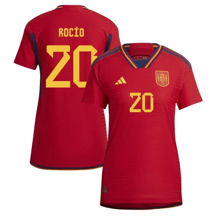 Spain Women's World Cup Home Jersey 2023 Rocío Gálvez 20