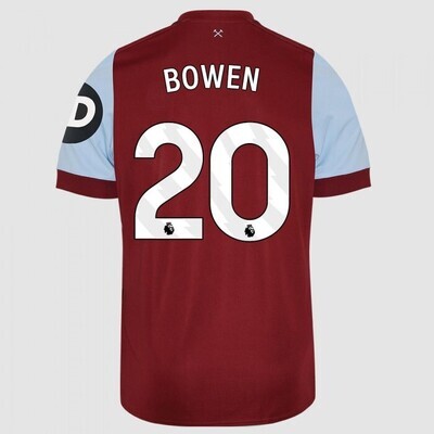 West Ham United F.C. Home Soccer Jersey 23-24 BOWEN #20