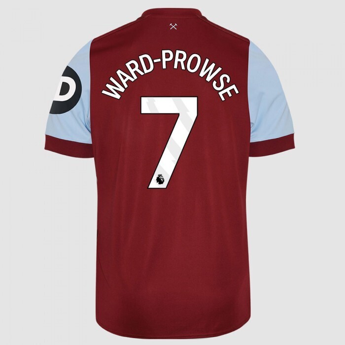 West Ham United F.C. Home Soccer Jersey 23-24 WARD PROWSE #7
