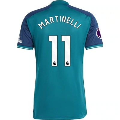 Arsenal Third  Soccer Jersey Shirt 23-24 Gabriel Martinelli #11