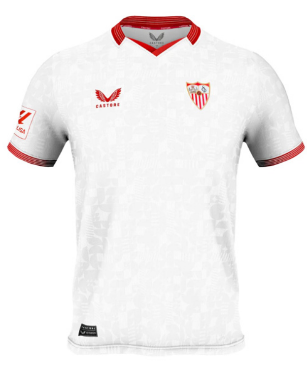 Sevilla FC Home White Soccer Jersey Shirt 23-24