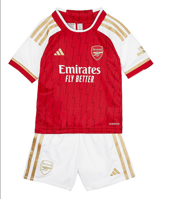 Arsenal Home Jersey Kids Kit 23-24