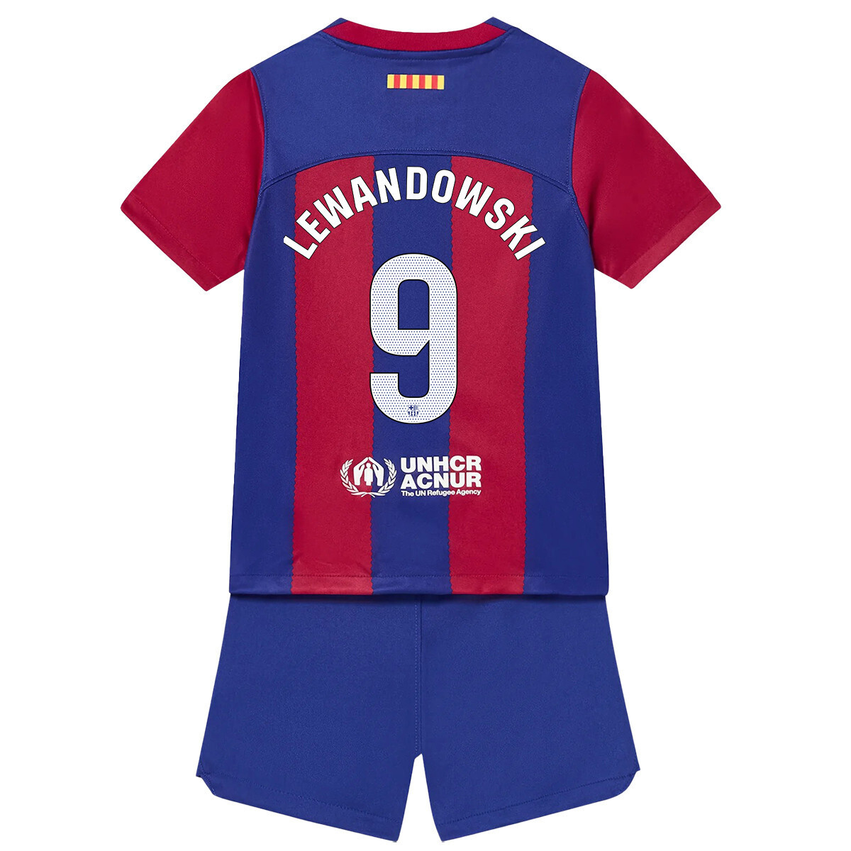 Robert Lewandowski FC Barcelona Home Jersey Kids Kit 23-24