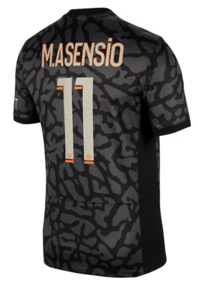 M. Asensio #11 PSG Third Elephant Print Soccer Jersey 23-24