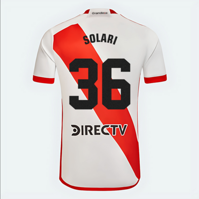 SOLARI #36 River Plate Home Soccer Jersey 2023