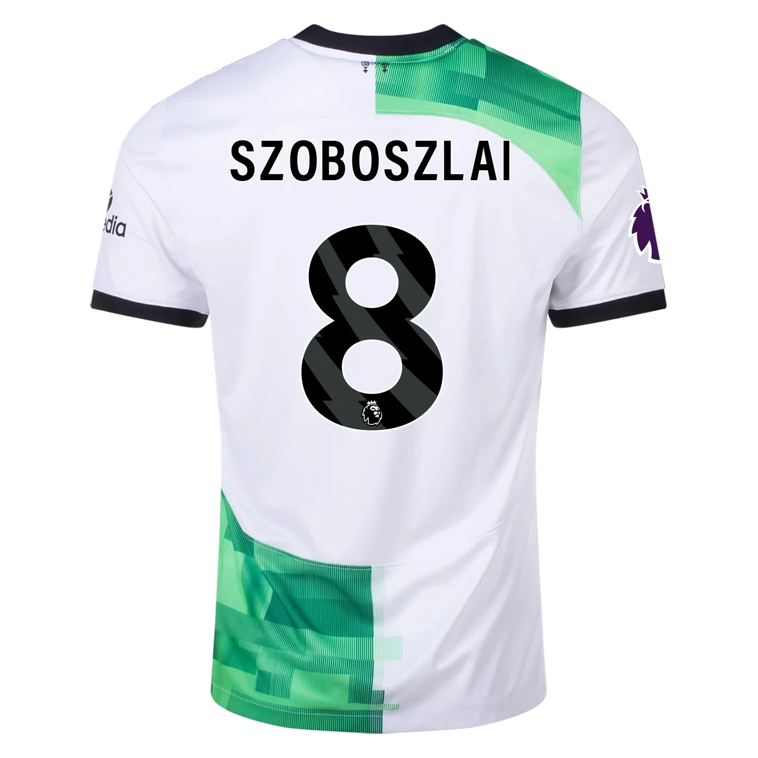 Szoboszlai #8 Liverpool Away Green & White Soccer Jersey 23-24