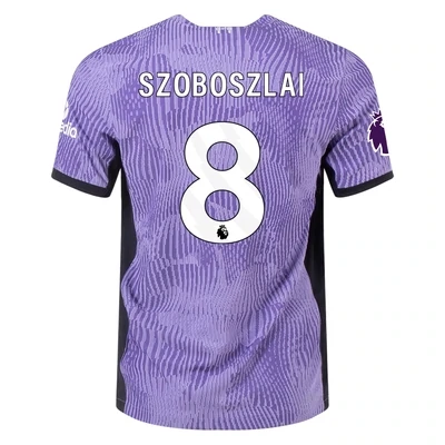 Szoboszlai #8 Liverpool Third Purple Player Version Soccer Jersey 23-24
