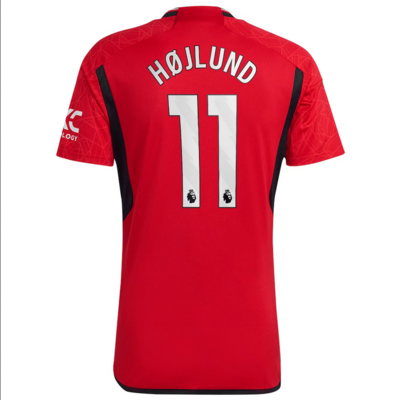 Manchester United Home Red Soccer Jersey 23-24 Rasmus Hojlund