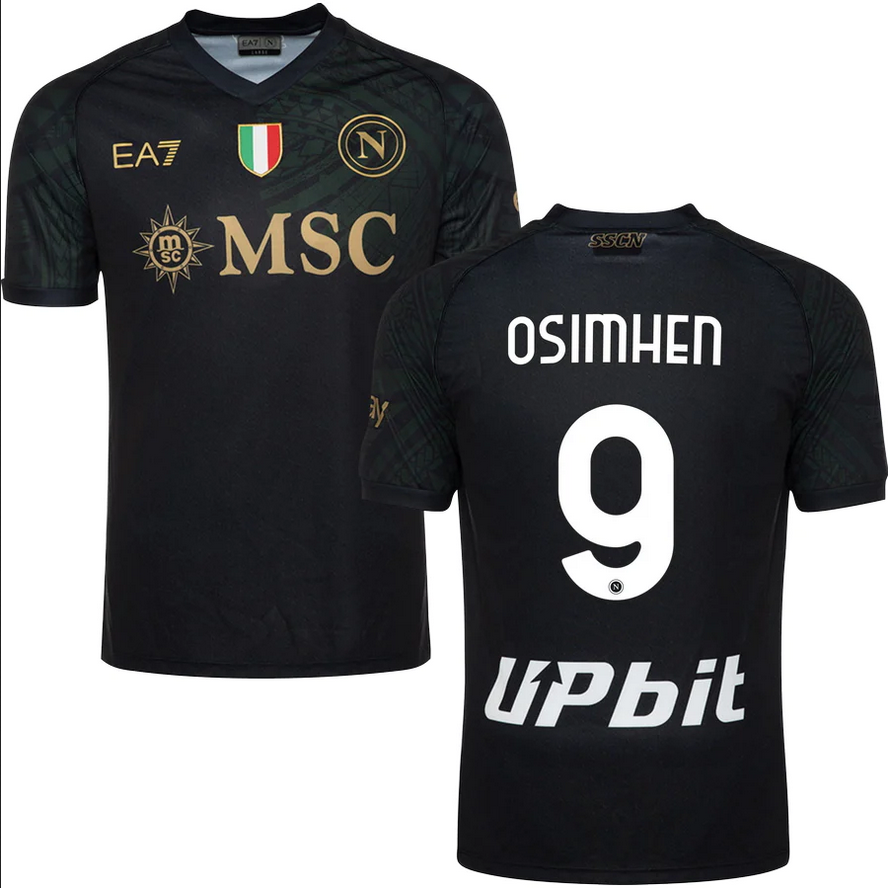 Napoli Third Soccer Jersey 23-24 Victor Osimhen