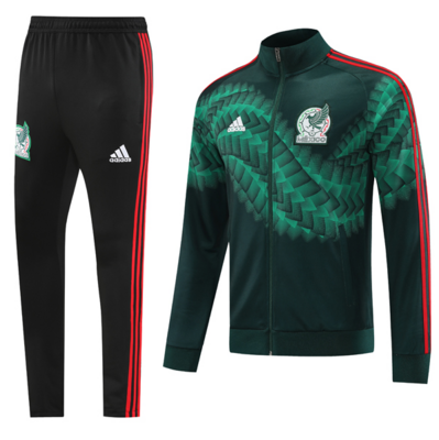 Mexico Black & Green Full Zip Tracksuit 2022