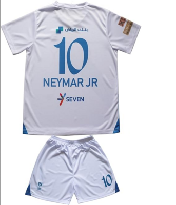 Al Hilal Away Jersey Kids Kit 23-24 NEYMAR JR #10