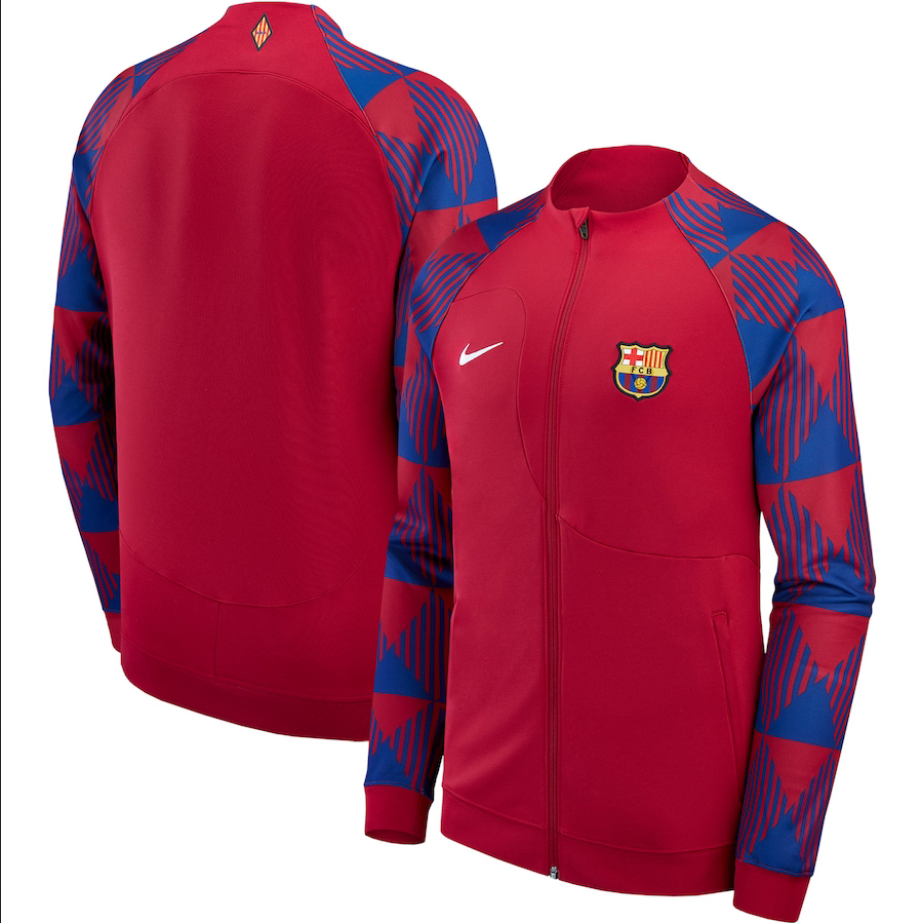 FC Barcelona Pre-Match Red home jacket 23-24