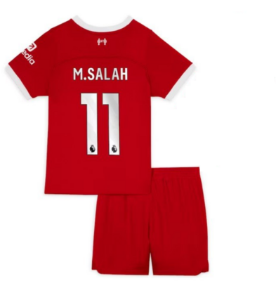 M. SALAH #11 Liverpool Home Red kids kit 23-24
