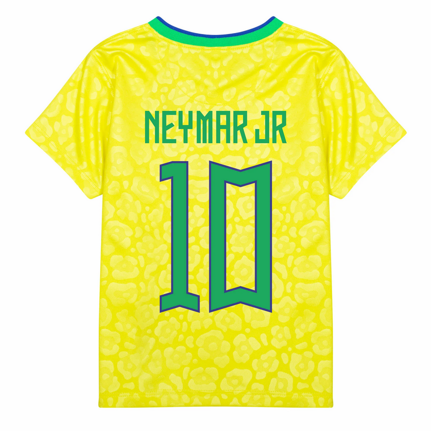 Brazil Home Jersey Kids Kit 22-23 NEYMAR JR #10