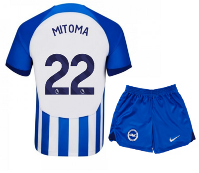 Brighton FC Home Jersey Kids Kit 23-24 MITOMA #22