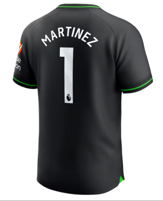 Martinez #1 Aston Villa Home Soccer Jersey 23-24