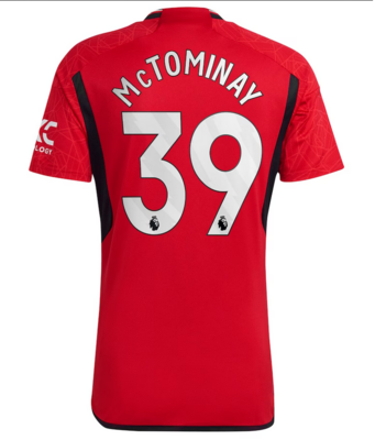 Manchester United Home Red Soccer Jersey 23-24 McTominay
