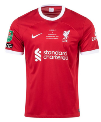 Liverpool Home Carabao Cup Final Jersey 23-24