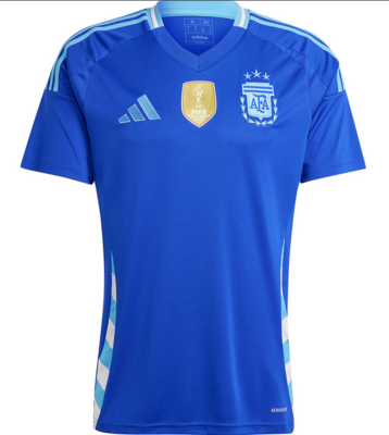 Argentina Copa America 2024 Away Jersey with Champion Badge