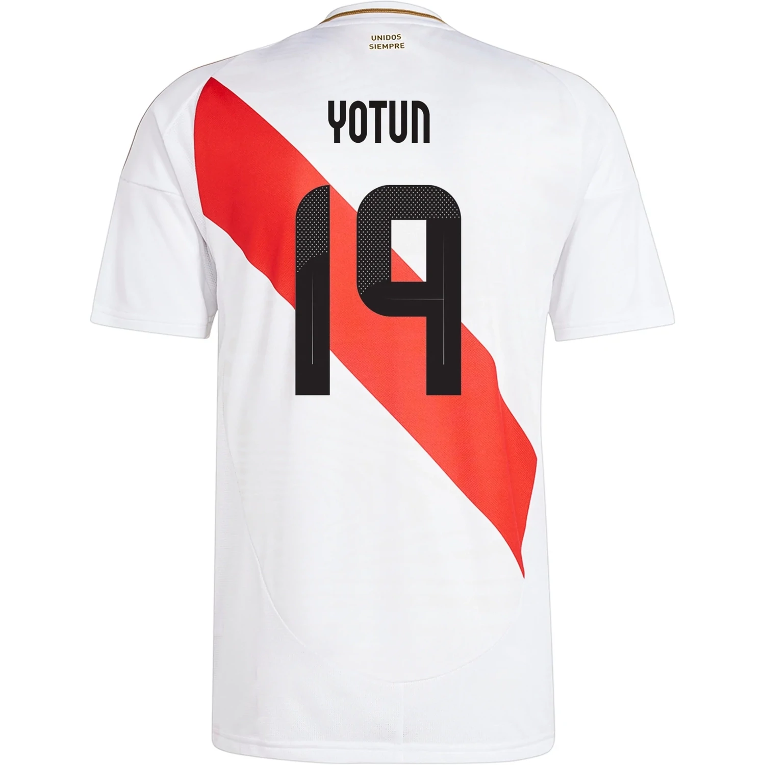 Peru Copa America Home Soccer Jersey 2024 Yotun #19