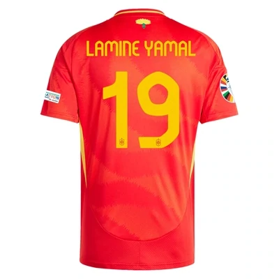 Spain Euro Cup Home Jersey 2024 LAMINE YAMAL #19