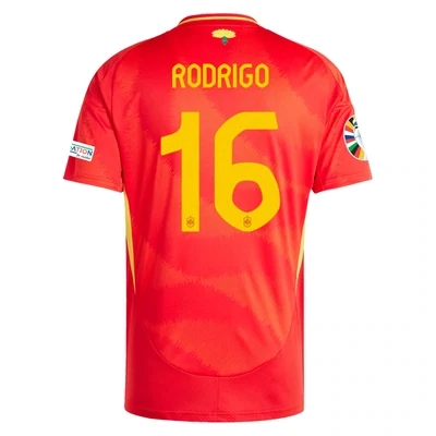 Spain Euro Cup Home Jersey 2024 RODRIGO #16