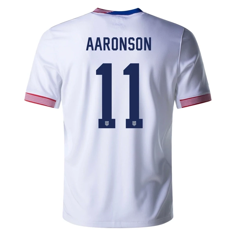 USMNT 2024/25 Home Soccer Jersey Aaronson #11