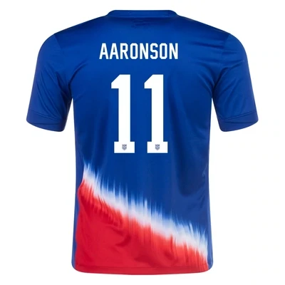 USMNT Copa America 2024 Away Soccer Jersey Aaronson #11