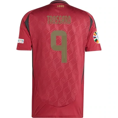 TROSSARD Belgium Euro Cup Home Red Jersey 2024