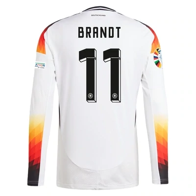 Julian Brandt Germany Euro Cup Home White Jersey 2024 Long Sleeve