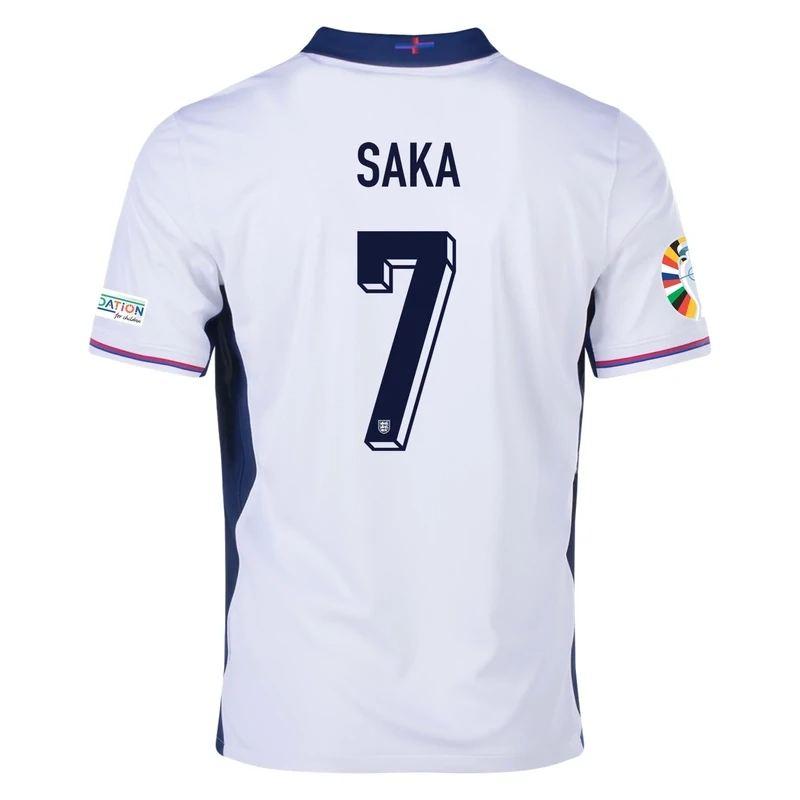 Bukayo Saka England Euro Cup Home White Jersey 2024