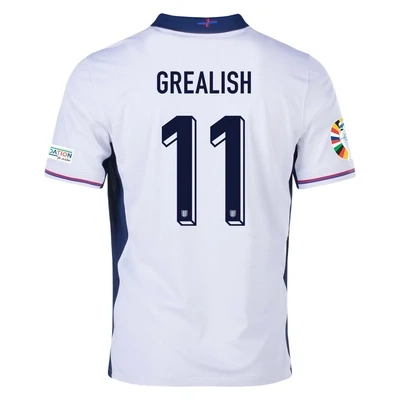 Jack Grealish England Euro Cup Home White Jersey 2024