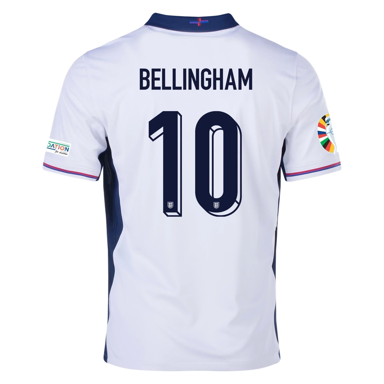 Jude Bellingham England Euro Cup Home White Jersey 2024
