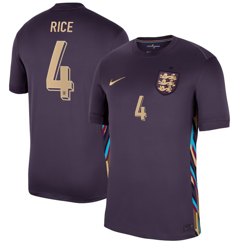Declan Rice England Euro Cup Away Navy Jersey 2024