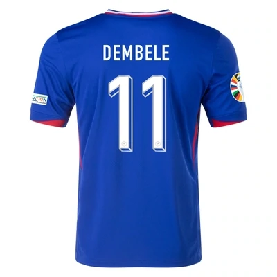 Ousmane Dembélé France Euro Cup Home Blue 2024 Soccer Jersey