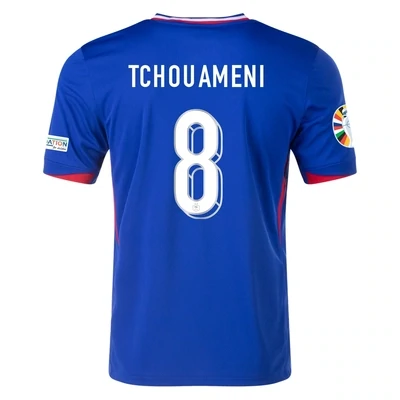 Aurélien Tchouaméni France Euro Cup Home Blue 2024 Soccer Jersey