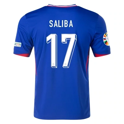 William Saliba France Euro Cup Home Blue 2024 Soccer Jersey