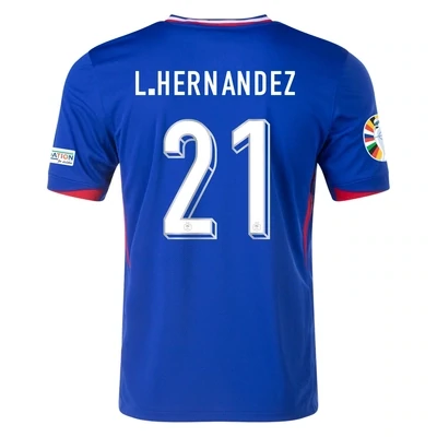 Lucas Hernández France Euro Cup Home Blue 2024 Soccer Jersey